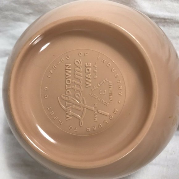 Vintage Watertown Lifetime Ware Pink Tea Cup Rose - Picture 4 of 6